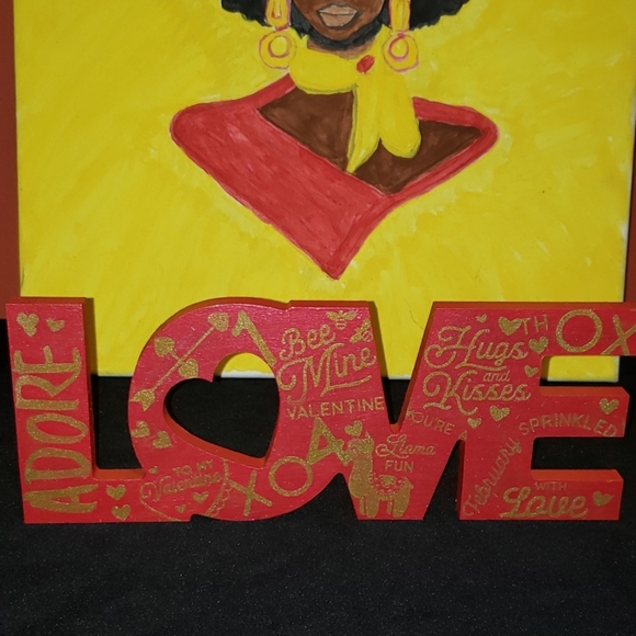 Wooden “LOVE” Sign - Picture 1 of 2